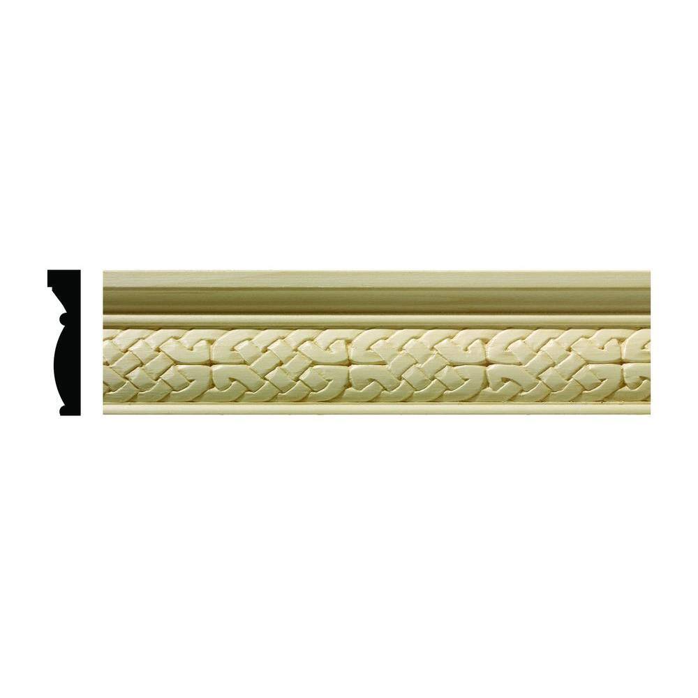1605 1/2 in. x 2-1/4 in. x 6 in. Hardwood White Unfinished Celtic Large Chair Rail Moulding Sample price history on PriceWatchPro