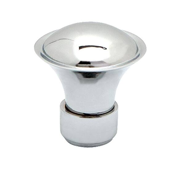 Liberty Geometrics 1-1/8 in. (28mm) in. Polished Chrome Banded Spindle Cabinet Knob