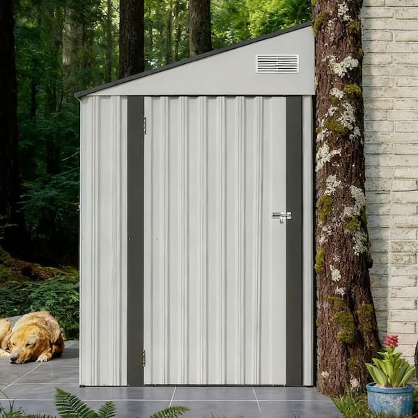 4 ft. x 8 ft. Metal Shed with Lockable Door (32 sq. ft. )