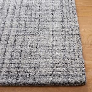 Abstract Gray/Ivory 2 ft. x 8 ft. Classic Marle Runner Rug
