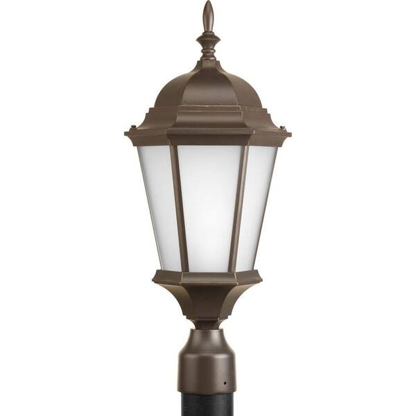 Progress Lighting Welbourne Collection 1-Light Antique Bronze Outdoor Post Lantern