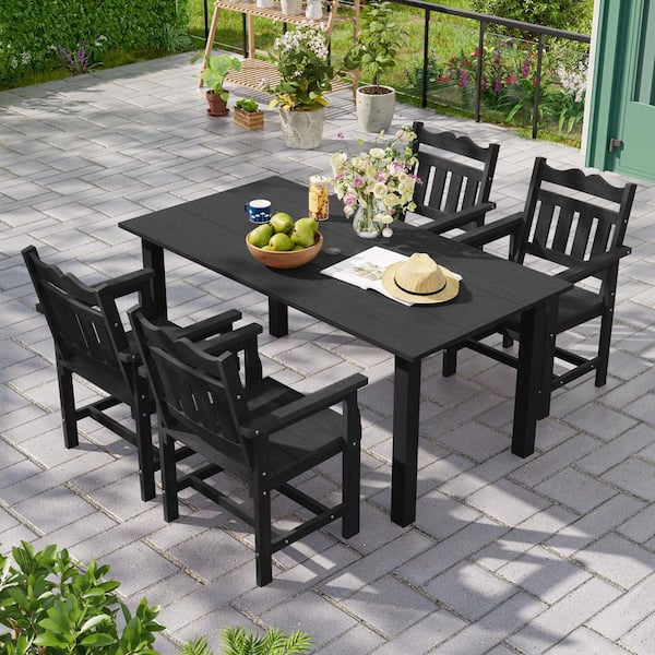 4 seat patio furniture set with umbrella MFSTUDIO Table and Chairs of 4, Swivel Mesh Chairs, Blue With its sleek and modern design PHI VILLA Patio Furniture Set
