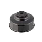 76 mm x 14 Flute Oil Filter Cap Wrench in Black