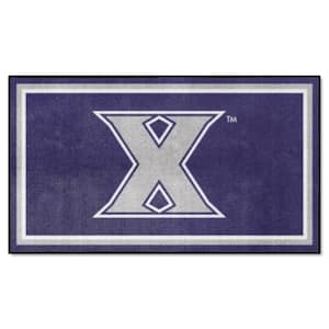 Xavier Musketeers Navy 3 ft. x 5 ft. Plush Area Rug