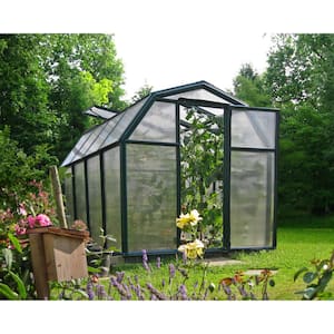 Eco-Grow 6 ft. x 8 ft. Green/Diffused Polycarbonate DIY Greenhouse Kit
