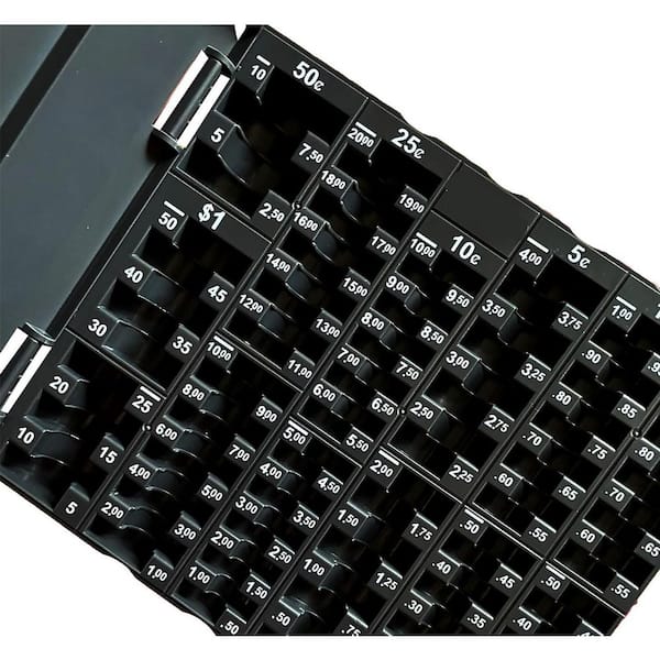 Coin Sort Tray Organizer with Removable Lid for Pennies Nickels Dimes Quarters Accurate Counting Easy Wrapping