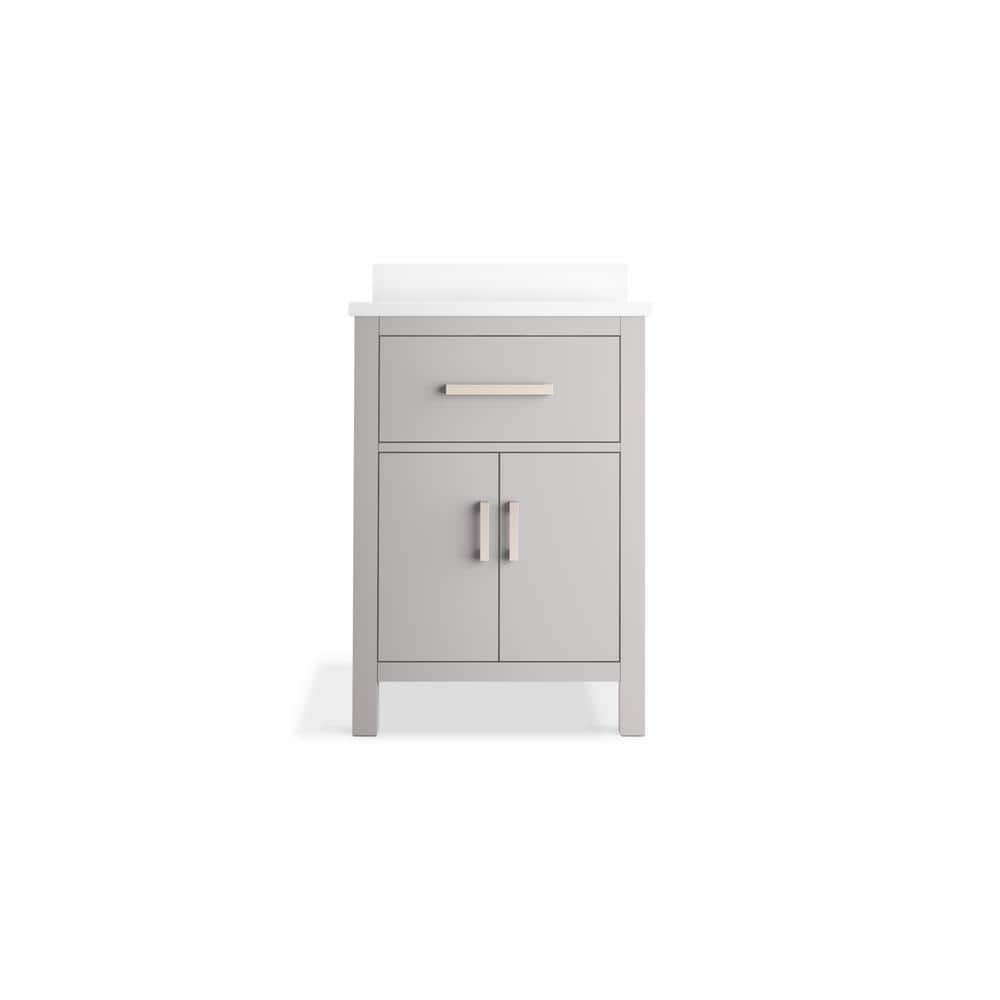 Kresla 24" Atmos Grey Bathroom Vanity with Quartz Top