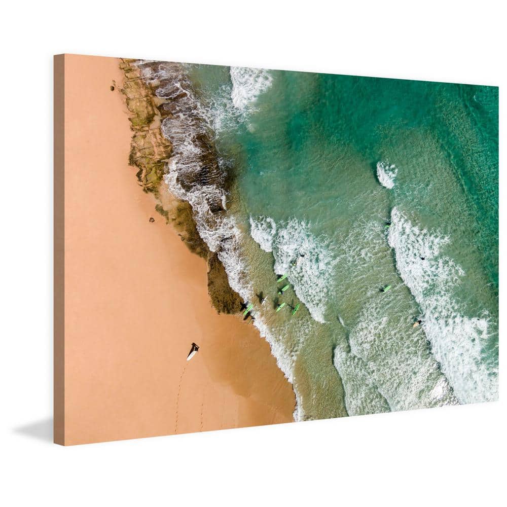Karolis Janulis Blue and White Landscape Sports Canvas Print