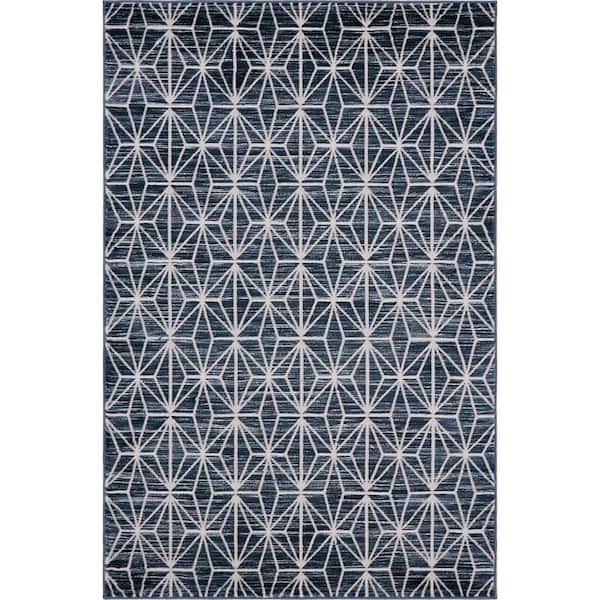 Uptown Collection Fifth Avenue Navy Blue 4' 0 x 6' 0 Area Rug