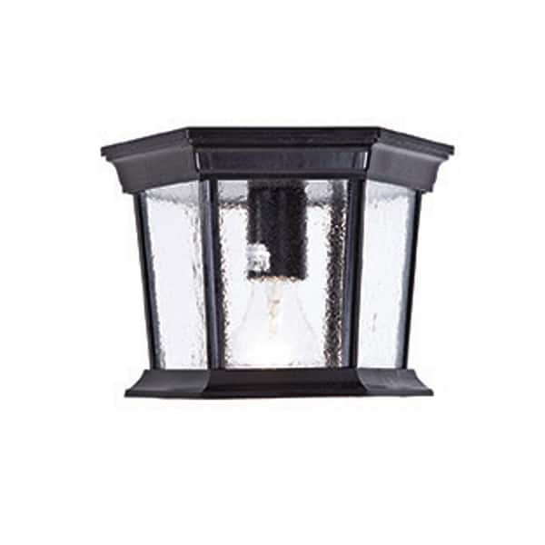 Dover 1-Light Matte Black Flush Mount Ceiling Light