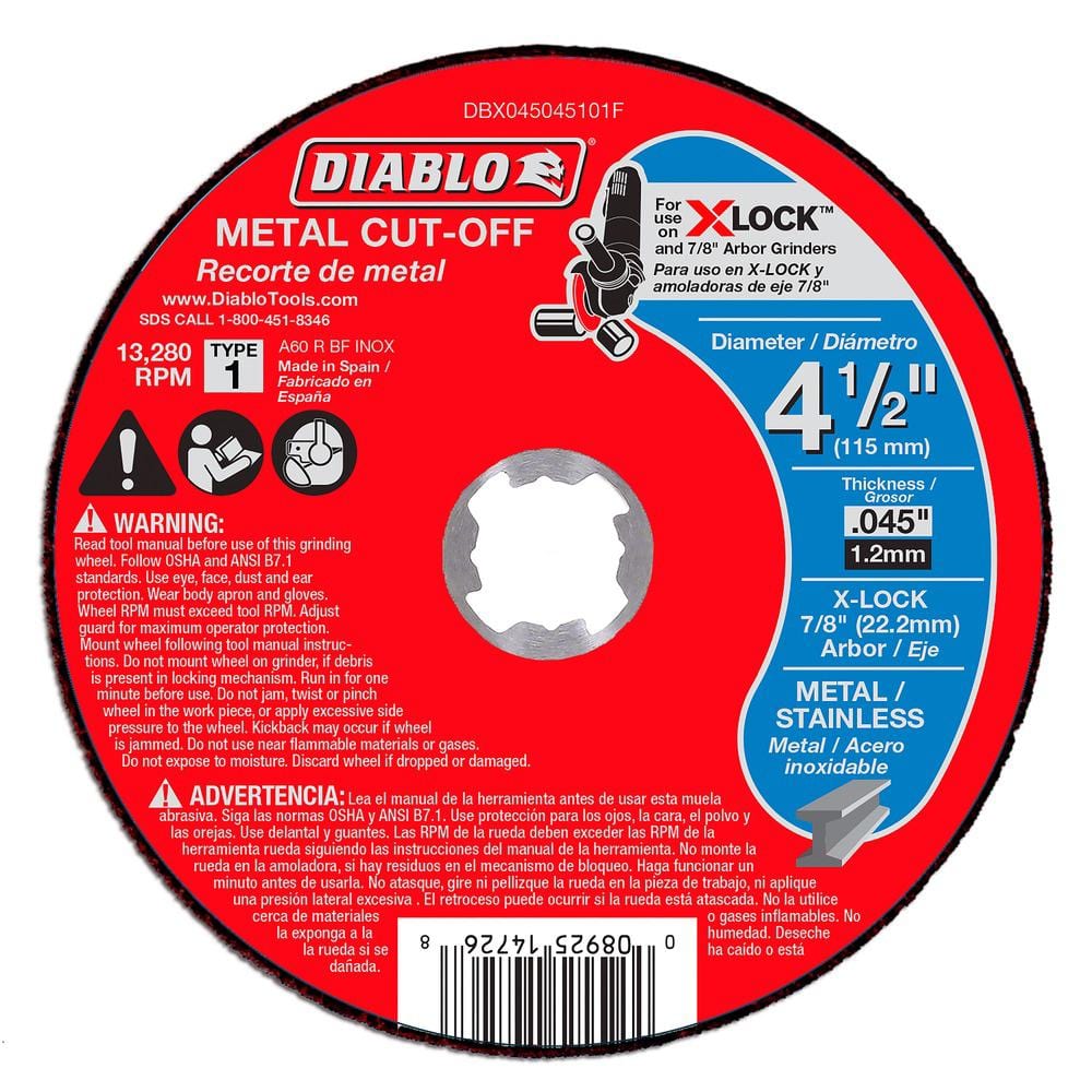 Pollinate Impressionism Great Barrier Reef DIABLO 4-1/2 in. Thin Kerf Metal Cut-Off Disc for X-Lock and 7/8 in. Arbor  Angle Grinders DBX045045101F - The Home Depot