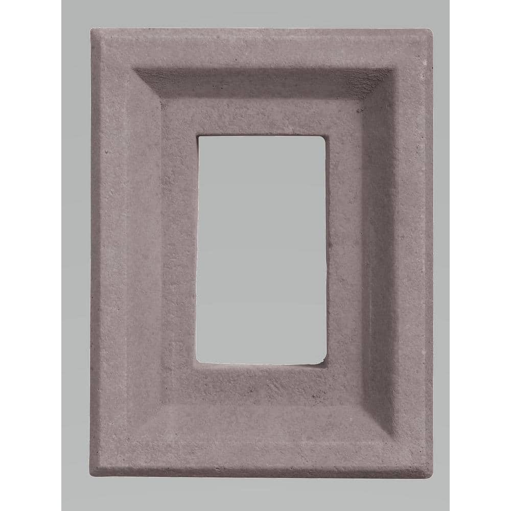 6 in x 8 in. Receptacle Box - Stone Gray