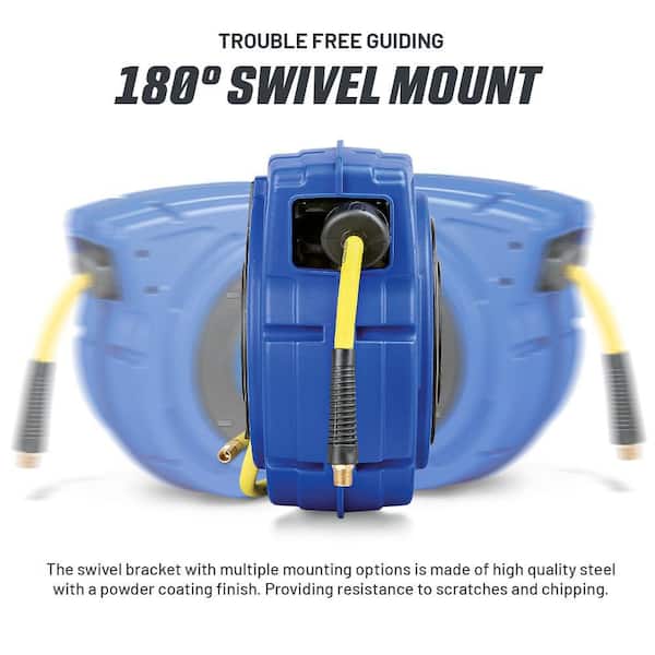 3/8 in. x 50 ft. Polypropylene Air Hose Reel Hybrid Polymer Hose