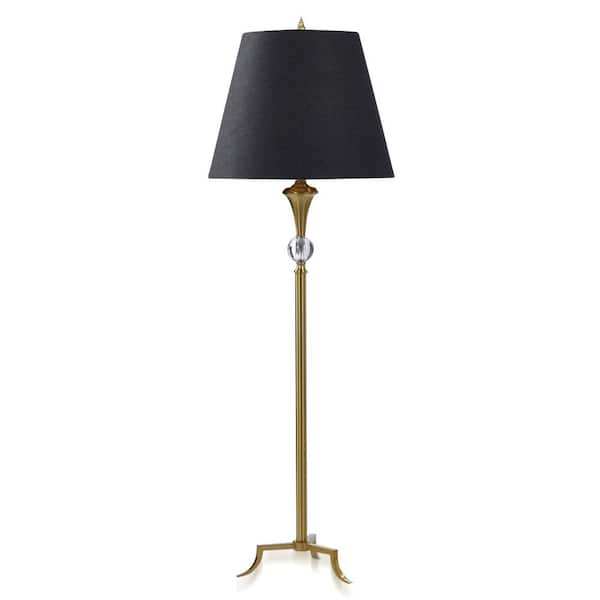 StyleCraft Dann Foley 47.5 in. Polished Brass, Clear Lamp