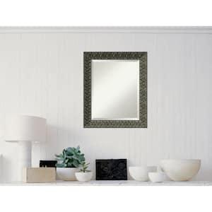 Medium Rectangle Antique Black Casual Mirror (24.38 in. H x 20.38 in. W)