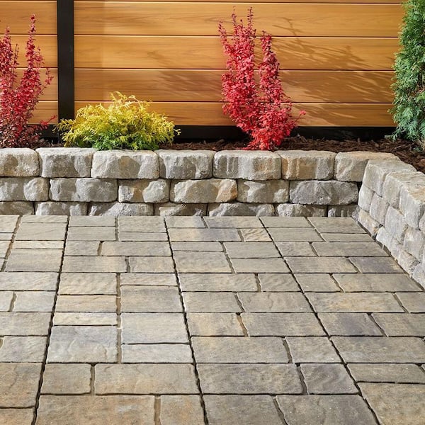 Oldcastle 15.75 in. x 15.75 in. x 2 in. Four Cobble Harbor
