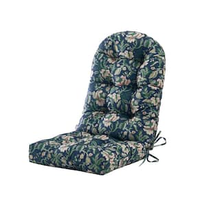 48 in. x 21 in. x 4 in. Outdoor Patio Chair Cushion for Adirondack High Back Tufted Seat Chair Cushion in Floral