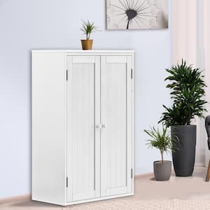 Gymax 2-Door Tall Storage Cabinet Kitchen Pantry Cupboard Organizer  Furniture White GYM05922 - The Home Depot