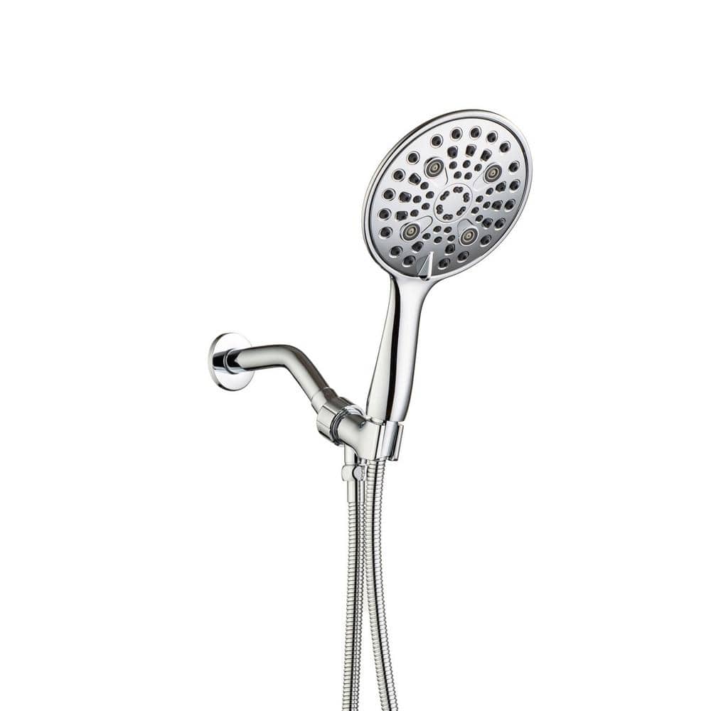 Lukvuzo High-pressure 8-spray Wall Mount Handheld Shower Head Gpm With 