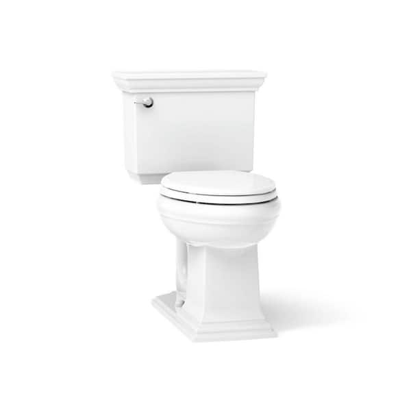 Memoirs 12 in. Rough In 2-Piece 1.28 GPF Single Flush Elongated Toilet in White Seat Not Included