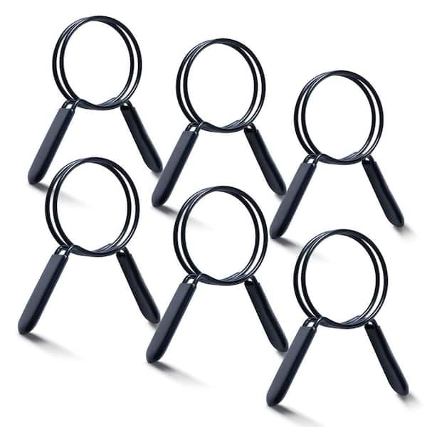 2-1/2 in. Double Loop Quick Release Hose Clamps for Dust Collector, Dust Collection Fittings and Dryer Vent Hose, 6-Pack