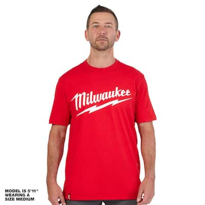 Milwaukee Men's Large Multi-Color Cotton/Polyester Hybrid Long-Sleeve  Pocket T-Shirt (4-Pack) 604BGBLGN-L - The Home Depot