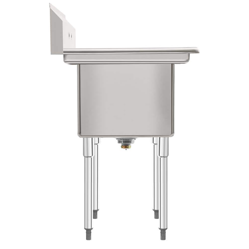 72" Stainless Steel Commercial Sink with Dual Drainboards
