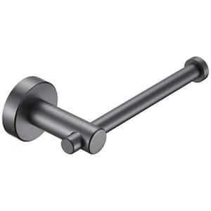 6.77 In Aluminum Wall Mounted Cylindrical Toilet Paper Holder In Gray