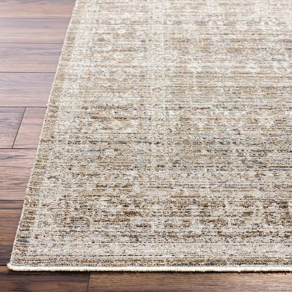 Surya Margaret Taupe Damask 8 ft. x 10 ft. Washable Indoor/Outdoor Area Rug  BOMG2311-71010 - The Home Depot