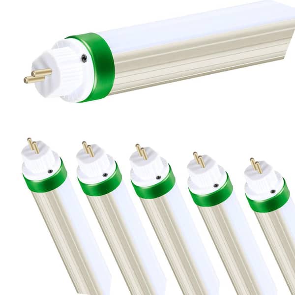 80-Watt Equivalence 24W 5000K Daylight LED Linear 4FT T5 Tube Light Bulbs Type B Ballast Bypass High Output 6-Pack