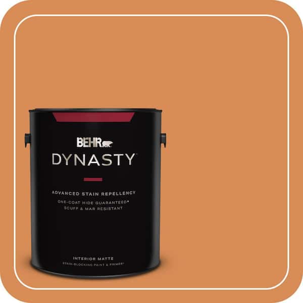 BEHR DYNASTY 1 gal. #260D-5 Amber Wave Matte Interior Stain-Blocking Paint & Primer