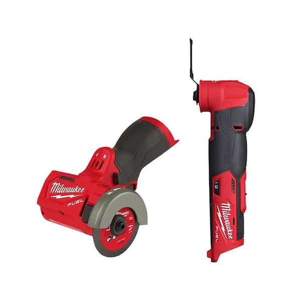 Milwaukee M12 FUEL 12V Lithium-Ion Cordless Oscillating Multi-Tool and M12 FUEL 3 in. Cutoff Saw