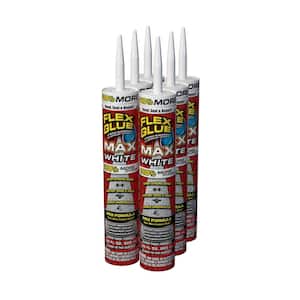 Flex Glue MAX White 28 oz. Pro-Formula Strong Rubberized Waterproof Adhesive (6-Pack)