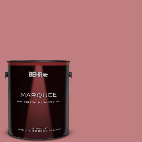 BEHR MARQUEE 1 gal. #MQ1-12 Chick Flick Flat Exterior Paint & Primer