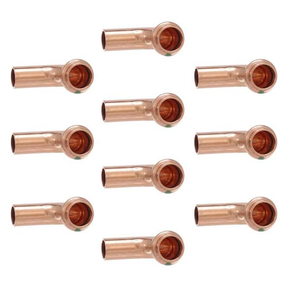 Viega ProPress 1/2 in. Press x 1/2 in. FTG Copper 90-Degree Street Elbow (10-Pack)