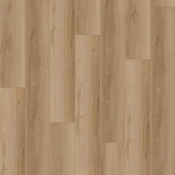 Selkirk Take Home Sample-Relaxing Destin Medium Brown 9.37 in. W x 4 in. L Waterproof Laminate Wood Flooring