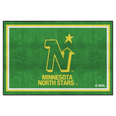 NHLRETRO Minnesota North Stars Hockey Puck Rug - 27in. Diameter