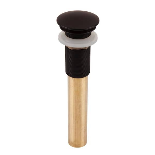 SINKOLOGY Soft Touch Pop-Up Bath Drain with No Overflow in Oil-Rubbed Bronze