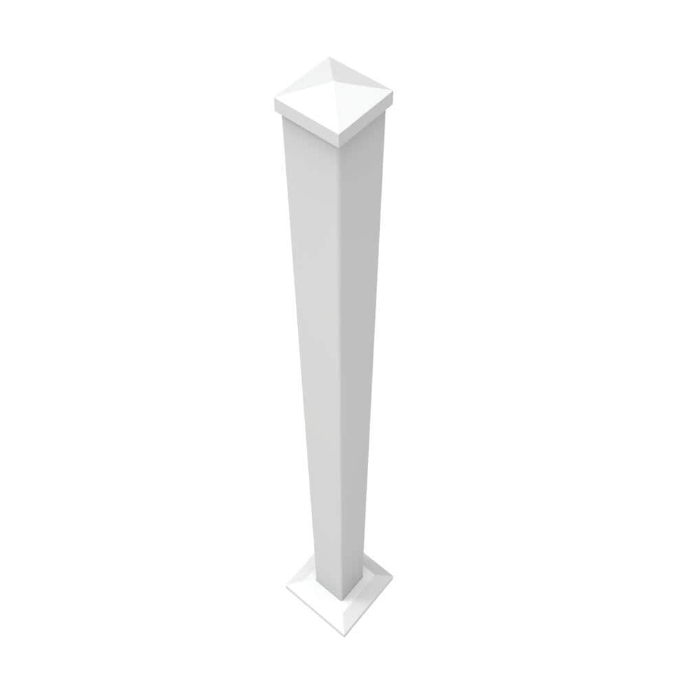 VersaRail 2.5 in. x 2.5 in. x 45 in. White Aluminum Rail Post with Trim price history on PriceWatchPro