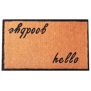 Birdrock Home Come Back with A Warrant Coir Doormat | 18 x 30 inch | Standard We