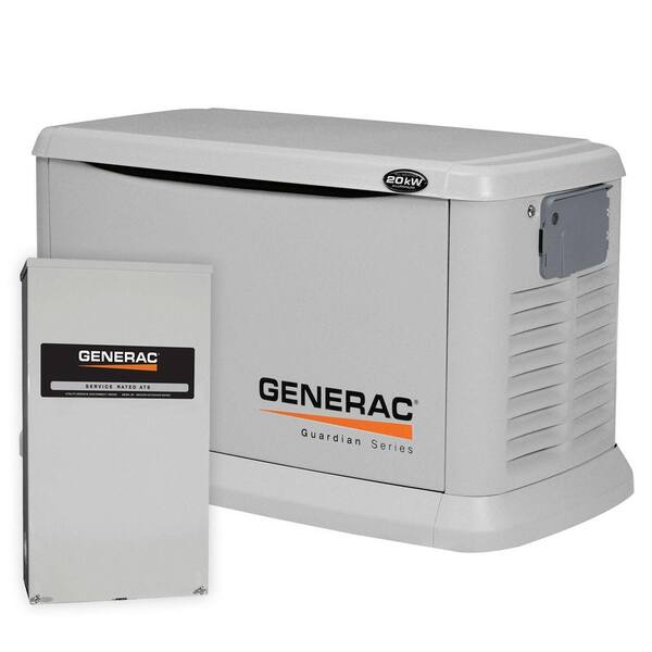 Generac 20,000-Watt Air Cooled Automatic Standby Generator with 200-Amp SE Rated Transfer Switch