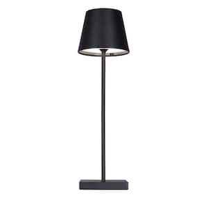 14 .95 in. Black Indoor Outdoor Table Lamp with Touch Switch