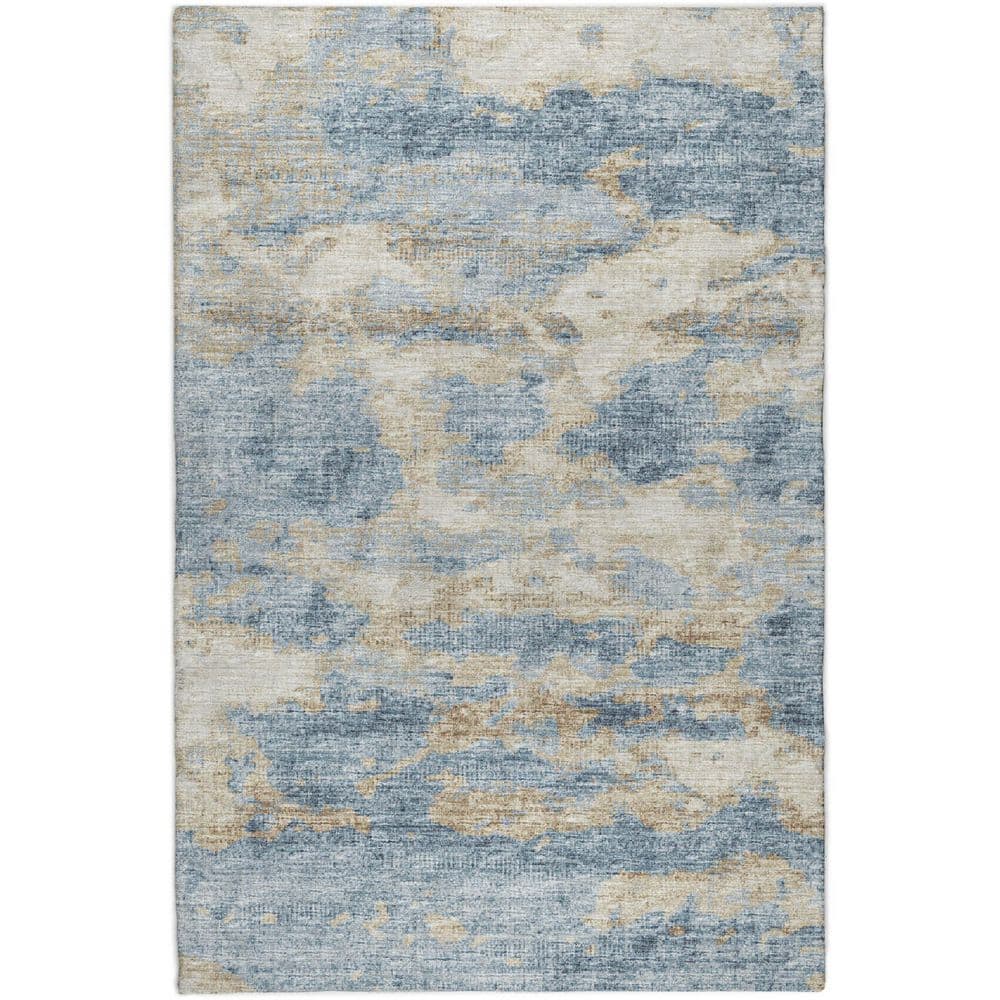 Dream Shag Premium Machine Washable Abstract ADS71 Blue 8 ft. x 10 ft. Area Rug price history on PriceWatchPro