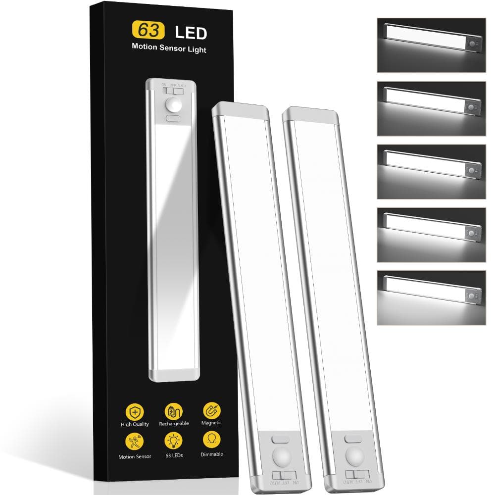 14.7 Inch Rechargeable Under Cabinet LED Light 7000K 2-Pack price history on PriceWatchPro