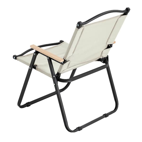 HOTEBIKE 4-Piece Grey Outdoor Folding Chair with Storage Bag