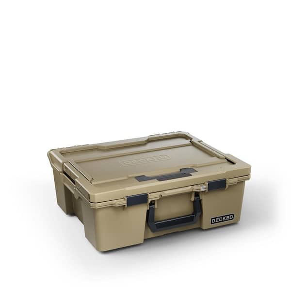 Tool Pro Weatherproof Box DECKED Halfrack 32 Weatherproof Cargo Case - Desert Tan A0020-HRAK-TAN ...