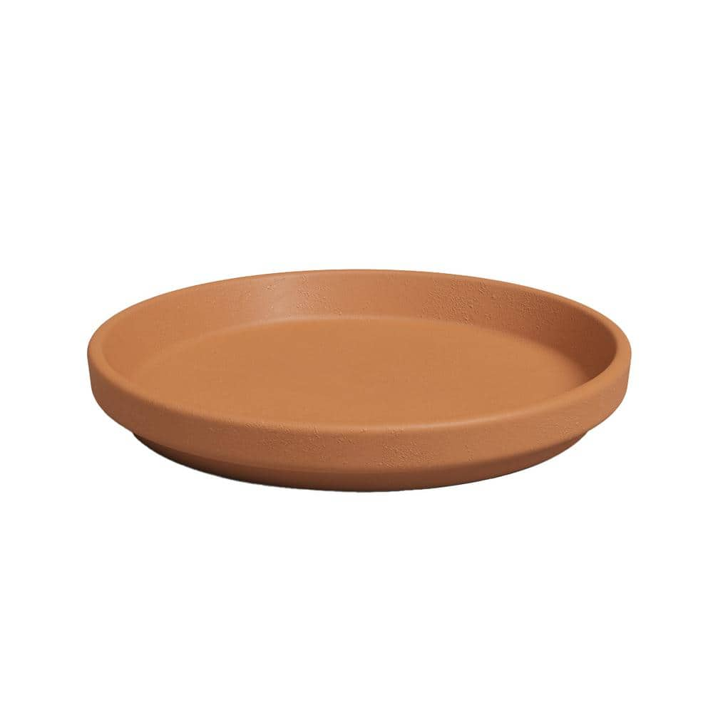 Global Outdoors 10 in. Saucer Terra Cotta GO2025S10 - The Home Depot