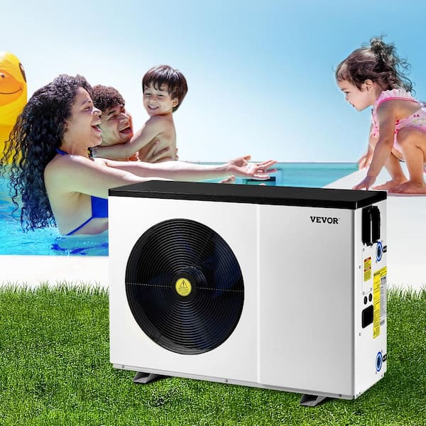 Electric Pool Heat Pump, 51200 BTU, Pool Heaters for 7926 to 15851 gal. Above and in Ground Pools, Low Noise