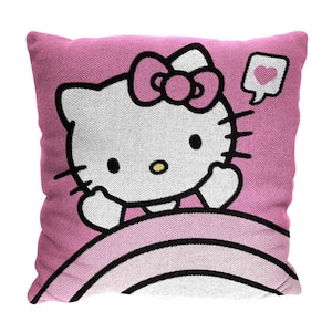 Hello Kitty Big Hugs Multi-colored Jacquard Pillow