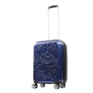 Disney 3D Molded Stitch Surfing 8 Wheel Hardside 22.5 in. Carry-On Luggage Blue